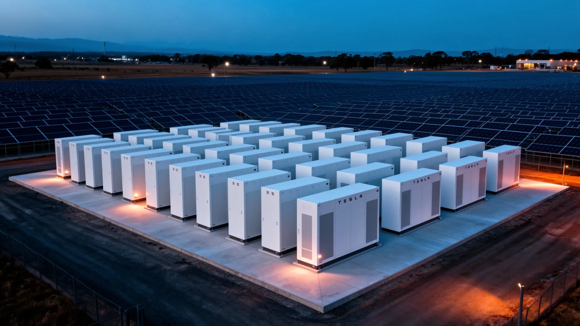 Batteriespeicher-Großanlage im Verbund mit Solarpark